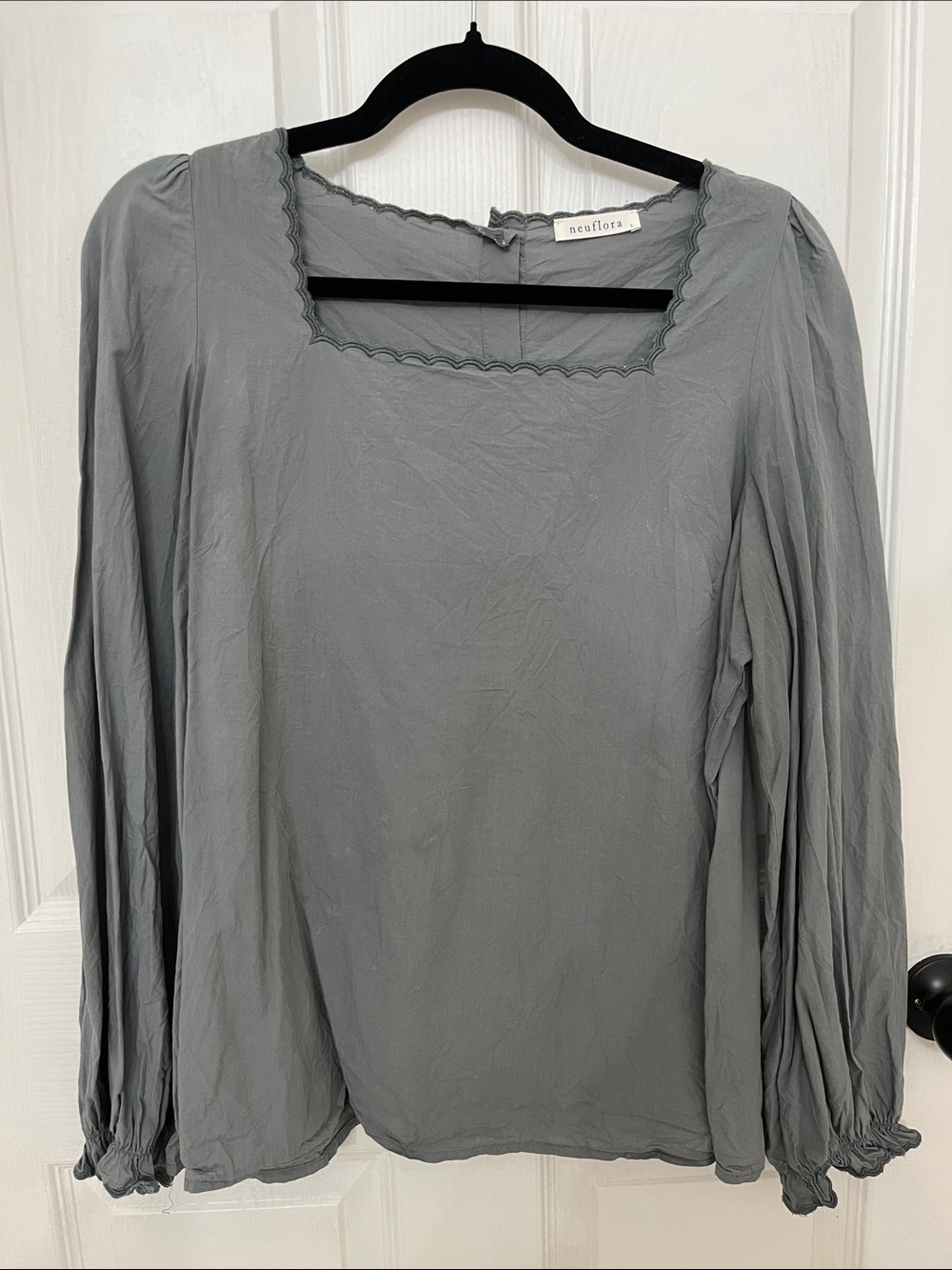 GUC Neuflora Evanston Blouse - dusty blue